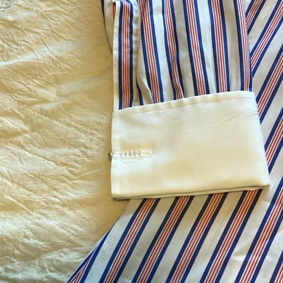 Turnbull & Asser Multicolor Striped Dress Shirt 16.5 - Picture 3 of 8